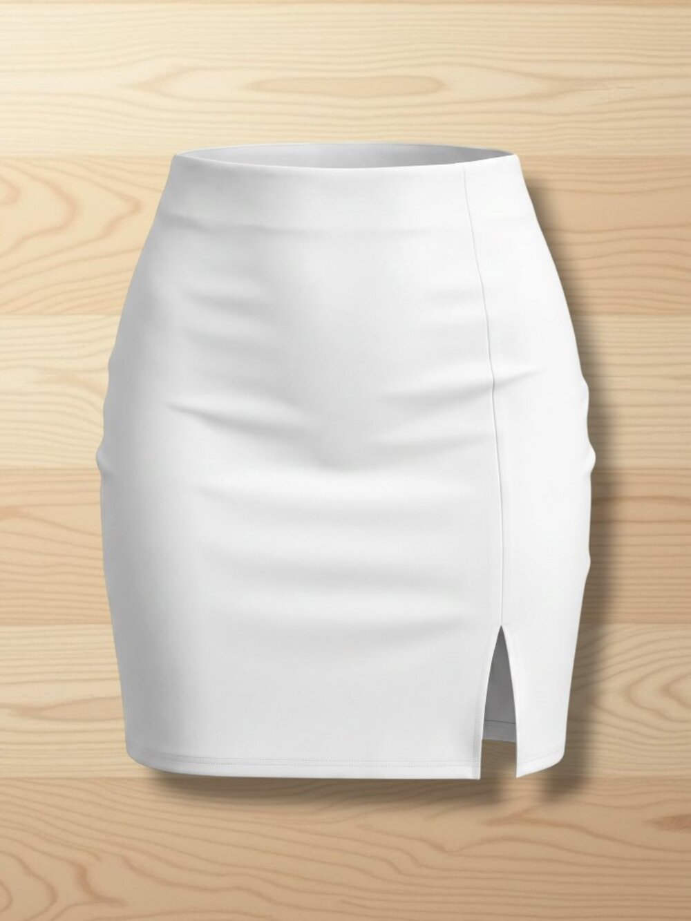 Canton‎ Walker Off White Minimalist Front Slit Mini Skirt XL